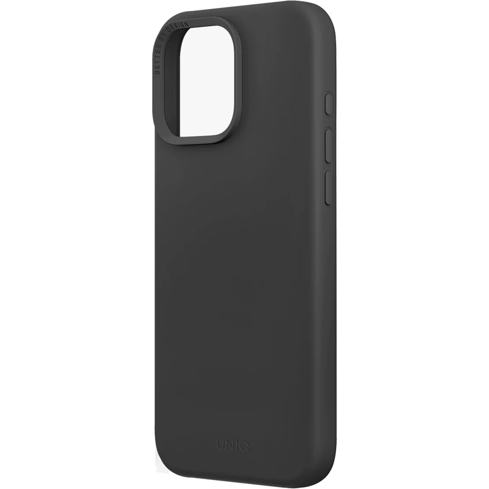 Custodia Uniq Hybrid Per IPhone 15 Pro (2023) 6.7” Con MagClick – Ricarica Wireless, Lino HUE Grigio Gesso, Effetto Tessuto