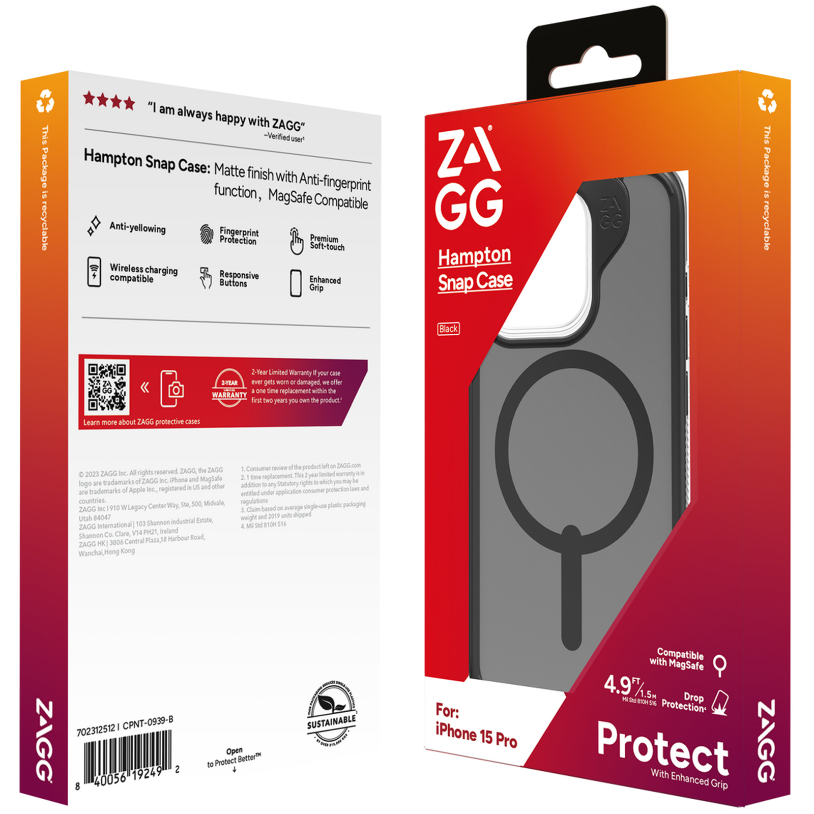 Buy the ZAGG Hampton Snap - iPhone 15 Pro - Black 702312512 ( 702312512 ) online - PBTech.com/pacific Buy the ZAGG Hampton Snap - iPhone 15 Pro - Black 702312512 ( 702312512 ) online - PBTech.com/pacific