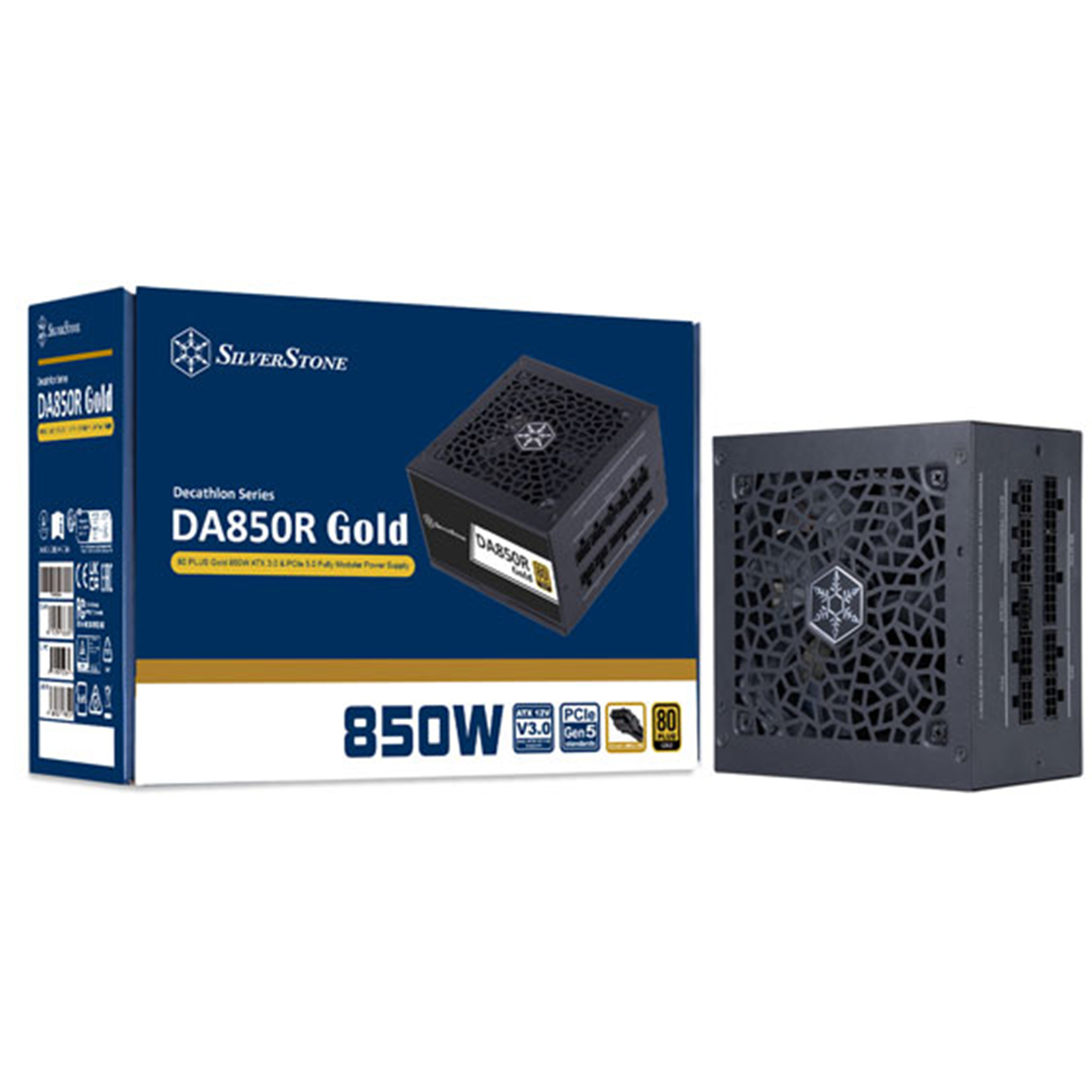 Buy the Silverstone DA850R Black 850W ATX 3.1 Power Supply 80Plus
