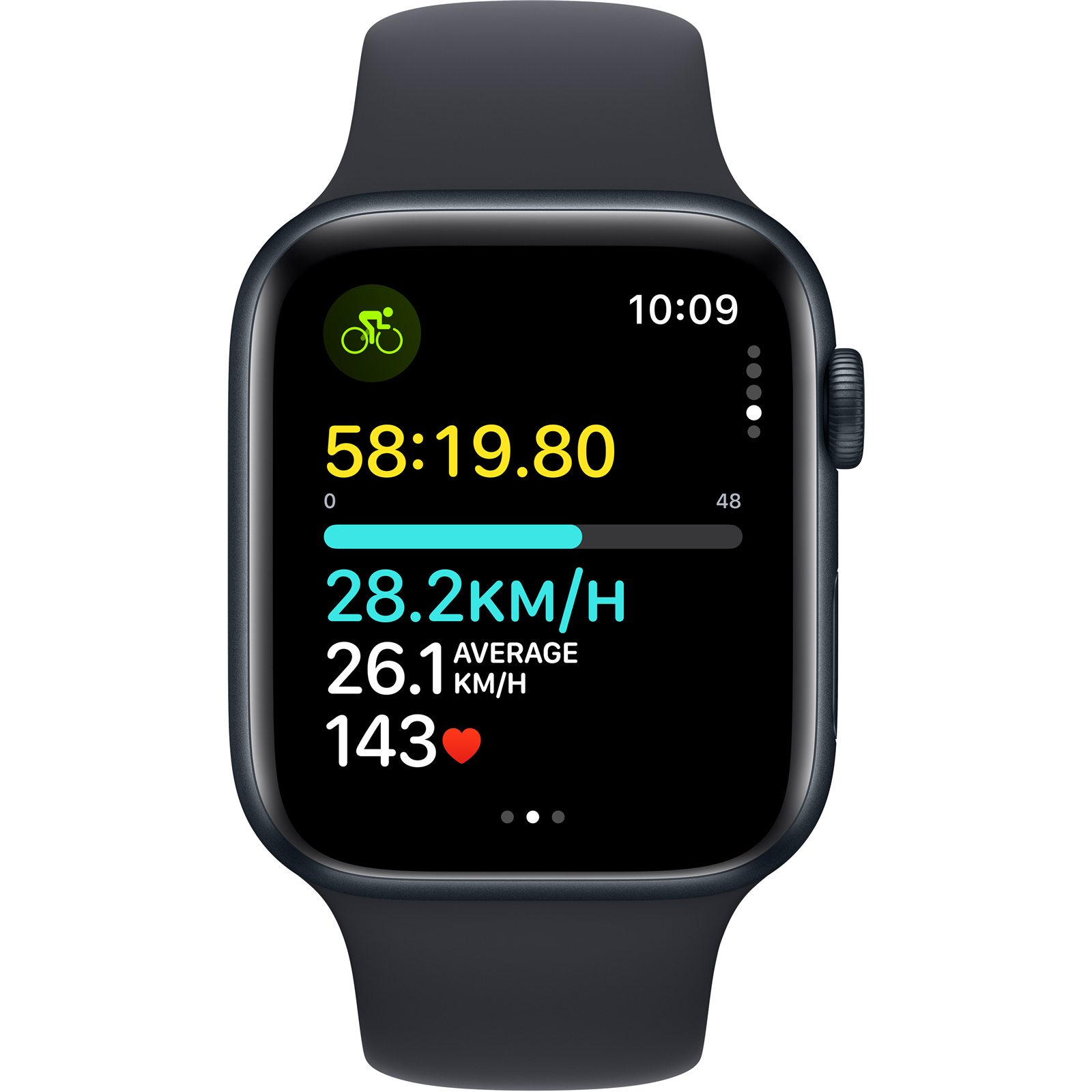 Buy Apple Watch SE GPS, 44mm Midnight Aluminum Case with Winter Blue Sport  Band - S/M - Apple