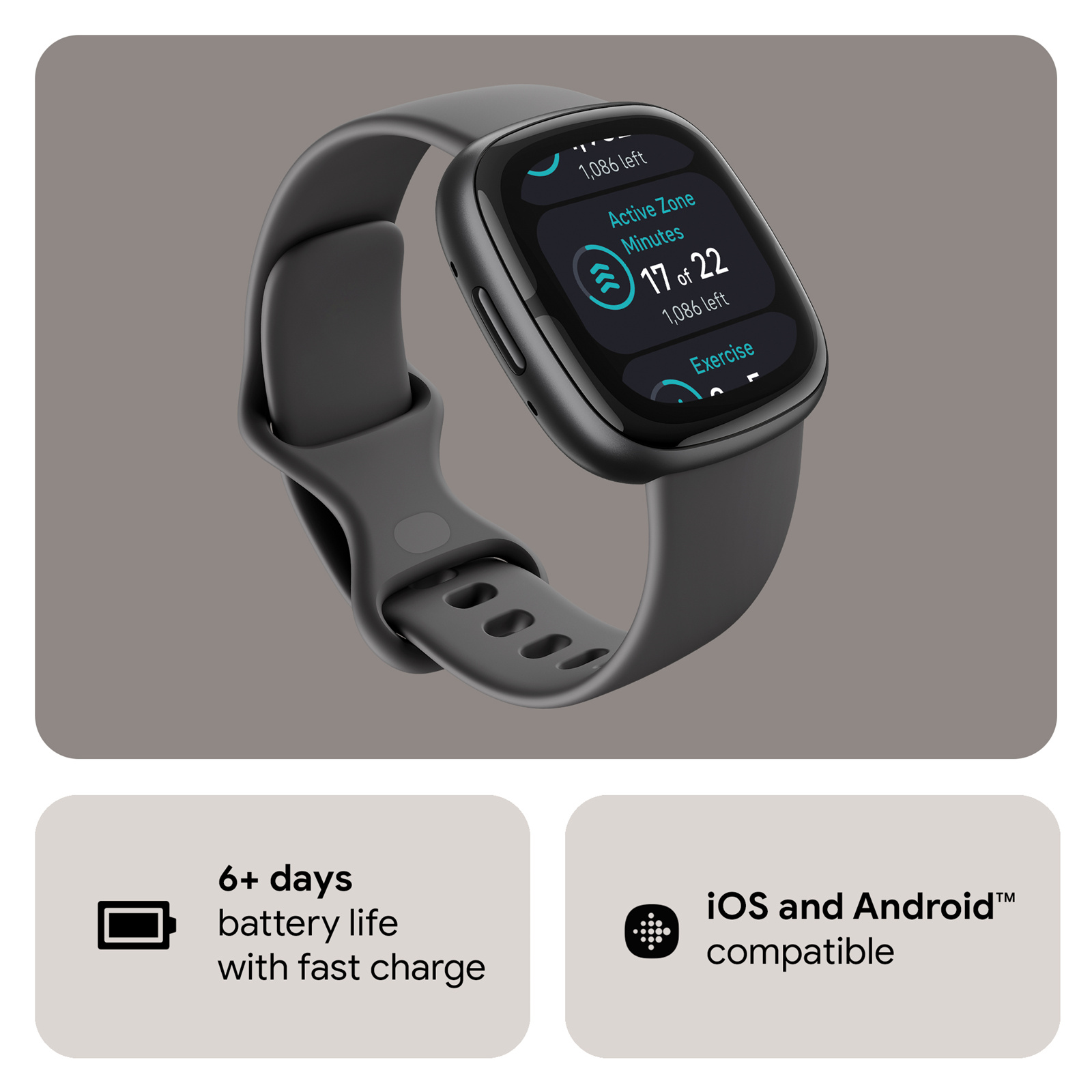 Buy the Fitbit Sense 2 Smart Watch - Graphite / Graphite