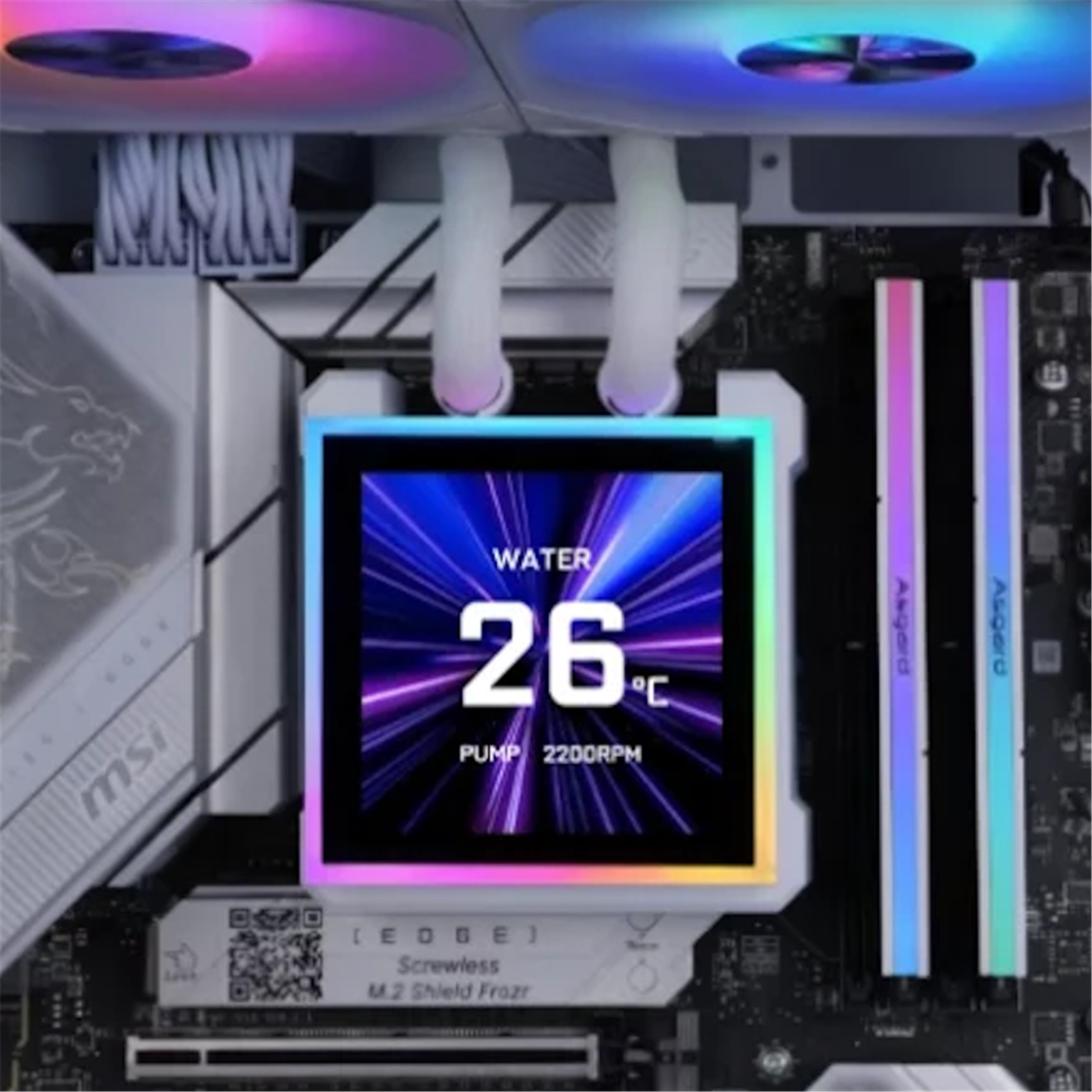 Buy the Lian Li HydroShift II LCD-S 360CL White AiO Water Cooling
