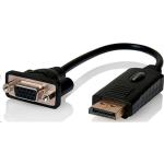 Alogic Premium DP-VGA-ADP Adapter DisplayPort Male to VGA Female 15cm - Black