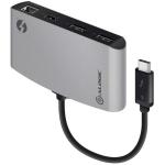 Alogic TB3D2DPBL-SGR  ThunderBolt 3 Dual Display PORTABLE Docking Station with 4K - Space Grey
