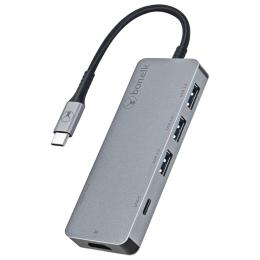 Bonelk Long-Life USB-C TO 6 in 1  Multiport Hub (Black/Space Grey)