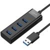 Cruxtec 4 Port USB 3.0 Hub With Data Transfer Rate up to 5Gbps - Plug & Play Cruxtec 4 Port USB 3.0 Hub With Data Transfer Rate up to 5Gbps - Plug & Play