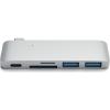 SATECHI Type-C Pass-Through USB Hub with USB-C for Mac and IPad Pro Charging Port, 2 X USB 3.0, SD/Micro SD Card Reader SATECHI Type-C Pass-Through USB Hub with USB-C for Mac and IPad Pro Charging Port, 2 X USB 3.0, SD/Micro SD Card Reader