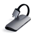 SATECHI USB-C Dual 4K HDMI Multimedia Adapter  -Space Grey