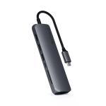 SATECHI USB - C Slim Multiport With Ethernet Adapter - Space Grey