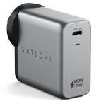 SATECHI 100W Single Port PD GaN USB-C Wall Charger - Silver Charger for Macbook / iPad Pro / Windows Laptop