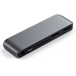 SATECHI USB-C Mobile Pro Hub SD - Space Grey Designed for the newest iPads
