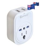 Sansai STV-907AC USB Travel Adapter - Other Countries to NZ / AU