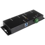 StarTech.com ST4300USBM 4-Port USB 3.0 Hub - Industrial USB Expansion Hub with ESD Protection - TAA Compliant - Metal Mountable USB Hub