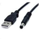 StarTech.com USB2TYPEM2M USB 2.0 USB to Barrel Cable - 2m USB to 5.5mm Type M Barrel - 5V DC - Power your 5V DC Devices from your Computer through a USB Port