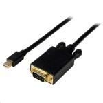 StarTech MDP2VGAMM3B 1m (3ft) Mini DisplayPort to VGA Cable - Active Mini DP to VGA Adapter Cable - 1080p Video - mDP 1.2 or Thunderbolt 1/2 Mac/PC to VGA Monitor/Display - Converter Cord