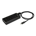 StarTech.com HB30C5A2CST 7 Port USB C Hub - USB Type-C to 2x USB-C/5x USB-A - Commercial Metal USB 3.0 Hub - SuperSpeed 5Gbps USB 3.1/3.2 Gen 1 - Self Powered - BC 1.2 Fast Charge - Mountable/Rugged