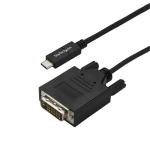 StarTech.com CDP2DVI3MBNL 1920x1200 USB-C to DVI Cable - 2m (6.6ft) - Black USB-C to DVI