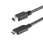 StarTech.com CDP2MDPMM1MB 4K 60Hz USB-C to Mini DisplayPort Cable - 1m (3.3ft) - Black USB 3.1 - USB-C to mDP