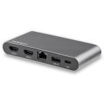 StarTech.com USB-C Daul 4K Mobile Dock, support 100W Power Delivery, HDMI x2, USB-C x2, USB3.0 x1, USB2.0 x1, RJ45 x1, support Apple Intel (Single 4K) / Microsoft Windows, 3yr warranty