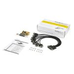StarTech.com PEX8S1050 8-Port PCI Express RS232 Serial Adapter Card - PCIe RS232 Serial Card - 16C1050 UART - Multiport Serial DB9 Controller/Expansion Card - 15kV ESD Protection - Windows & Linux