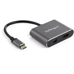 StarTech.com CDP2HDMDP USB C Multiport Video Adapter - 4K 60Hz USB-C to HDMI 2.0 or Mini DisplayPort 1.2 Monitor Adapter - USB Type-C 2-in-1 Display Converter HDMI/MDP HBR2 HDR - TB3 Compatible