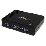 StarTech.com 4 Port Superspeed USB 3.0 Hub - Black