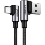 UGREEN 0.5m Angled USB-C Male To Angled USB 2.0 A Male 3A Data Cable (90 Degree Angle)
