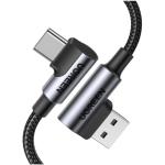 UGREEN 3A - USB 2.0 USB-C to USB-A Cable - 1m - Angled 90 Degree Angle - Data Transfer