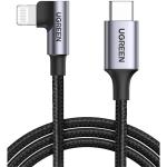 UGREEN 60763 USB 2.0 Lightning to USB-C Cable - 1m - Angled Data Transfer