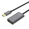 Unitek Y-3005 USB 3.0 USB Extension Cable - 10m - Grey Up to 5Gbps - Built-in Extension Chipset - Aluminium Housing - Gold Plated Connector - Plug & Play Unitek Y-3005 USB 3.0 USB Extension Cable - 10m - Grey Up to 5Gbps - Built-in Extension Chipset - Aluminium Housing - Gold Plated Connector - Plug & Play