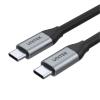 Unitek C14082ABK USB 3.1 Gen2 USB-C Cable - 1m - Space Grey + Black Up to 100W PD - Up to 4K 60Hz - Up to 10Gbps Unitek C14082ABK USB 3.1 Gen2 USB-C Cable - 1m - Space Grey + Black Up to 100W PD - Up to 4K 60Hz - Up to 10Gbps