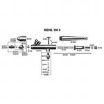Badger Air Brush Co - Back Lever for Model 100 and 150 Airbrushes