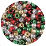 Educational Colours EC Beads Christmas Pony 1000 Piece - Silver/Gold/Red/Green