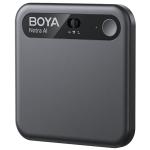 Boya Notra AI Voice Recorder - Black Transcribe & Summarize, Bluetooth Recording, Multi-language Support, Noise Cancellation, 10m Pickup, 64GB Digital Audio Recorder for Video Meetings/Calls/Lectures