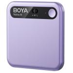 Boya Notra AI Voice Recorder - Purple Transcribe & Summarize, Bluetooth Recording, Multi-language Support, Noise Cancellation, 10m Pickup, 64GB Digital Audio Recorder for Video Meetings/Calls/Lectures