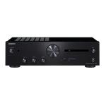 Onkyo A9110B Integrated Stereo Amplifier.  50W + 50W High current amplification. Four ohm speakerdriving capability. 4 x RCA, 1 x Phono, 1 line level out, 1 x Subwoofer out. Colour - Black