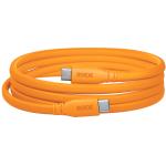 RODE SC17-O - Orange - 1.5M USB-C to USB-C Cable Connects USB-C Devices to USB-C Computers Tablets