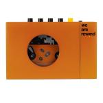We Are Rewind WE-001-O1 Portable BT Cassette Player Serge Orange