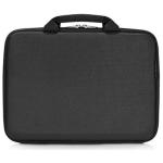 Everki EVA EKF842 11.7" Hard Shell - Black High-Density Memory Foam to Protect Chromebooks / Laptops up to 11.7" - Includes Hook & Loop Strap for Added Protection - Dual Handles for Easier Carrying
