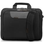 Everki EKB407NCH Notebook Bag Advance Briefcase 16" Charcoal Nylon 1000D Separate Zippered Accessory Pocket.
