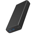 Promate BOLT-20.BLK  20000mAh Smart Charging     Power Bank with Dual USB Output. USB-C &Micro-USBInputs. Compatible with All Smart Phones & Tablets. Automatic Voltage Regulation. Black Colour.