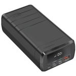 Promate POWERMINE-130 38000mAh Lithium Quick Charge Power Bank with USB-C Input. Charge up to 3 Devices via USB-C1, USB-A and USB-C2 Output Ports.100W Power Delivery, Qualcomm Quick Charge 3.0. Black.