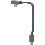 Zlos FlexiShort USB C to USB C 15cm Grey Right Angle Cable For Power Bank