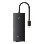 Baseus Lite Series 4 Port USB-C Hub Adapter - Black USB-C to USB 3.0 4 - 25cm