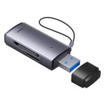 Baseus WKQX060013 Lite Series USB-A to SD/TF Card Reader - Grey