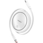 Baseus Free2Draw 100W USB-C Cable - 1m - Moon White Retractable - Fast Charging