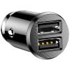 Baseus Grain Car Charger (Dual USB 5V 3.1A ) Black Baseus Grain Car Charger (Dual USB 5V 3.1A ) Black