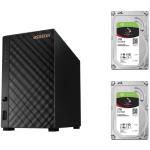 Asustor AS1102T 2-Bay NAS Bundle with 2x Seagate 2TB NAS HDD