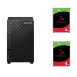 Asustor AS1102T 2-Bay NAS Bundle with 2x Seagate 4TB NAS HDD