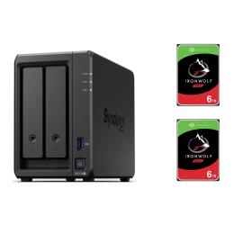 Synology DS723+ With 2X 6TB Seagate Ironwolf NAS HDD Bundle